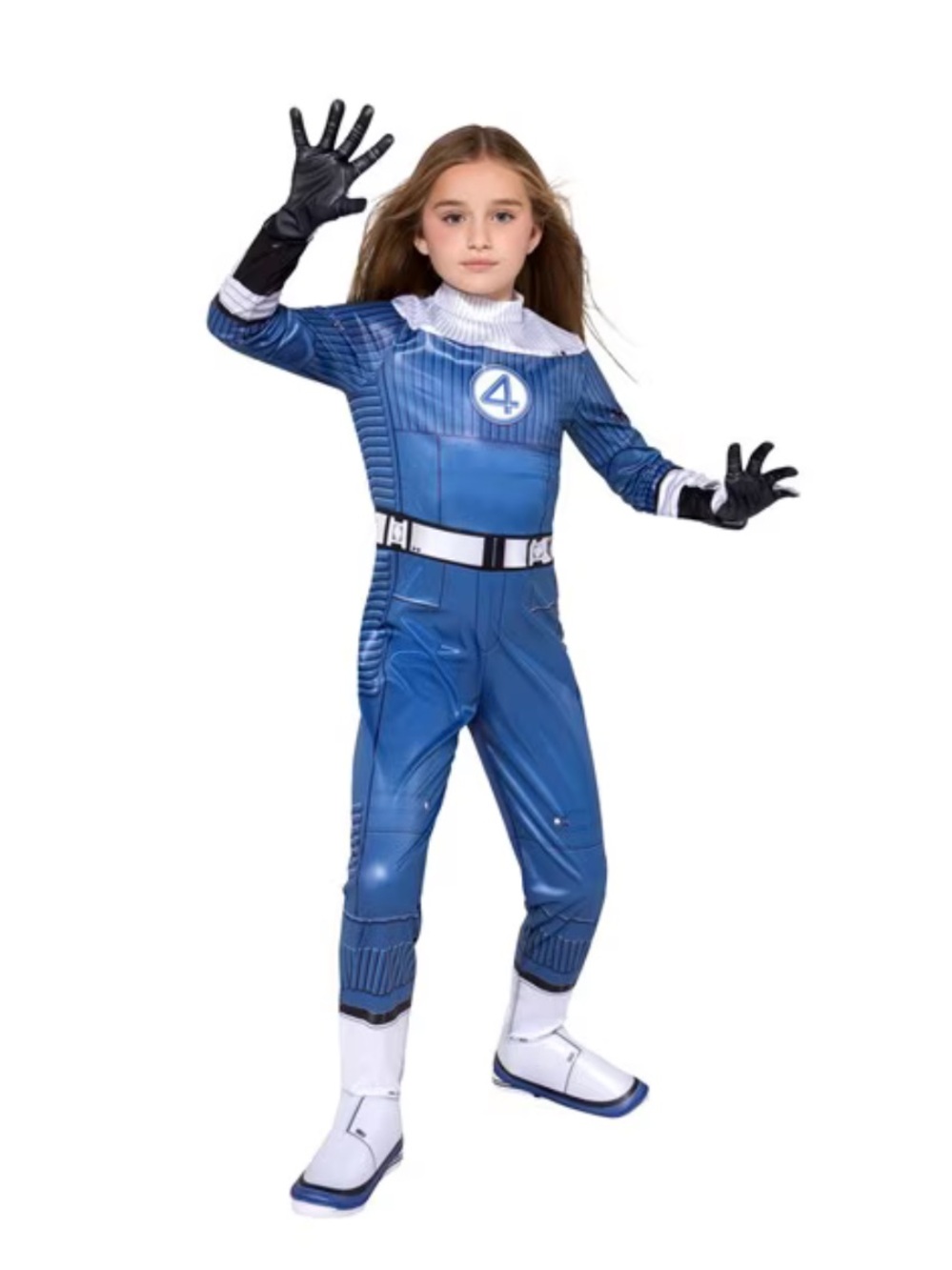 The Fantastic 4 Invisible Woman Costume Girls Size M 7-8 NEW
